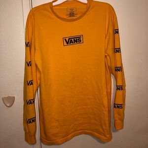 NEW Vans Yellow Logo Crewneck LARGE